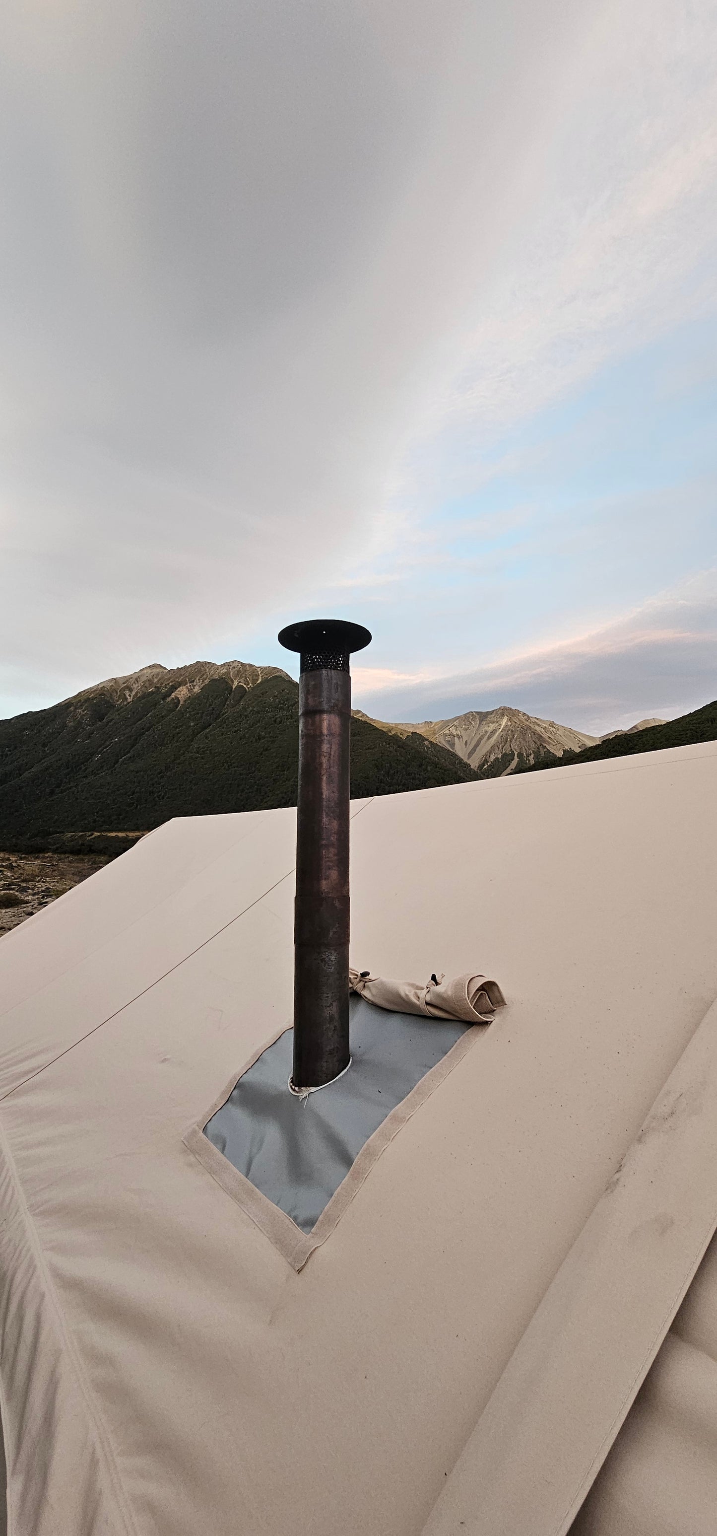 Canvas expedition tent & fire COMBO
