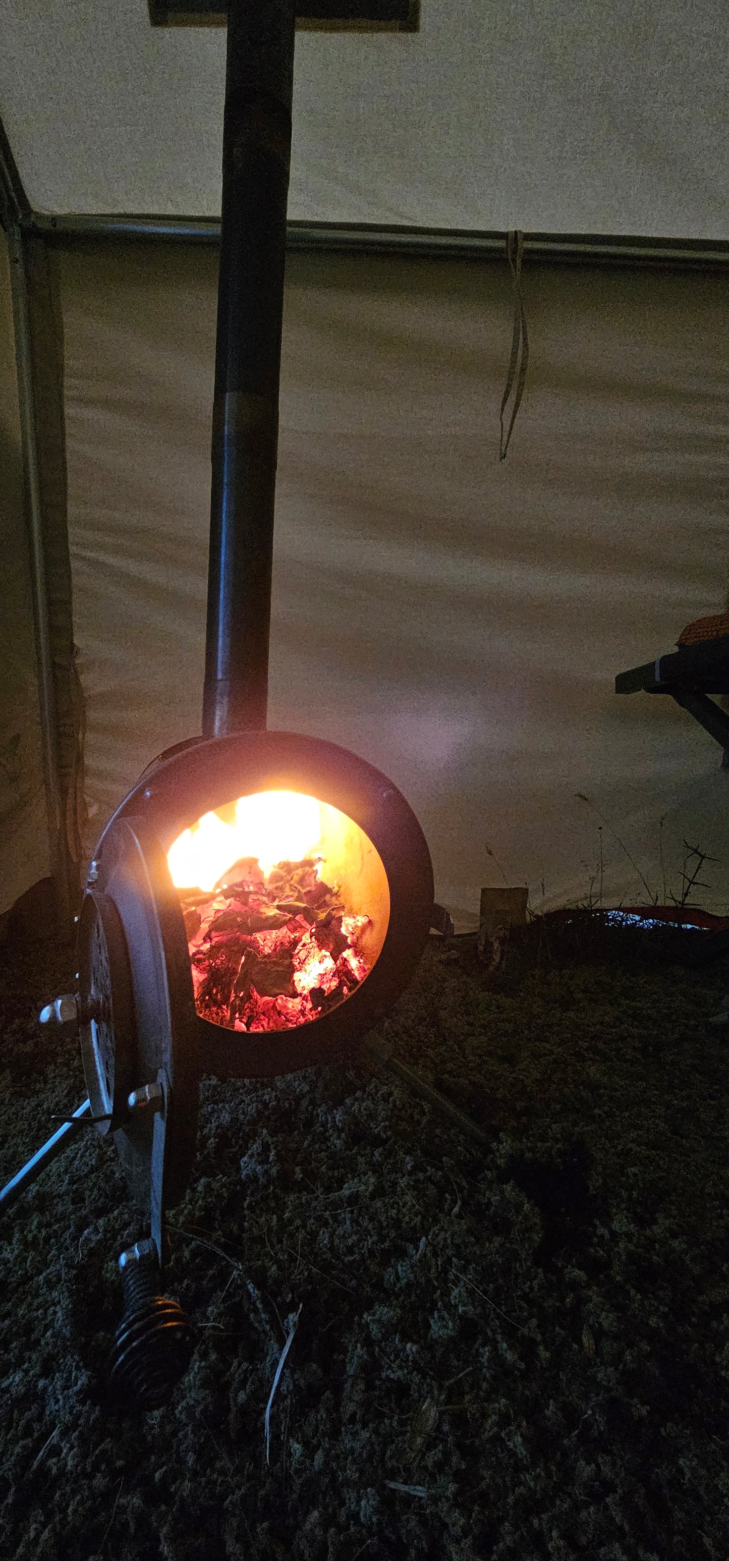 Canvas expedition tent & fire COMBO