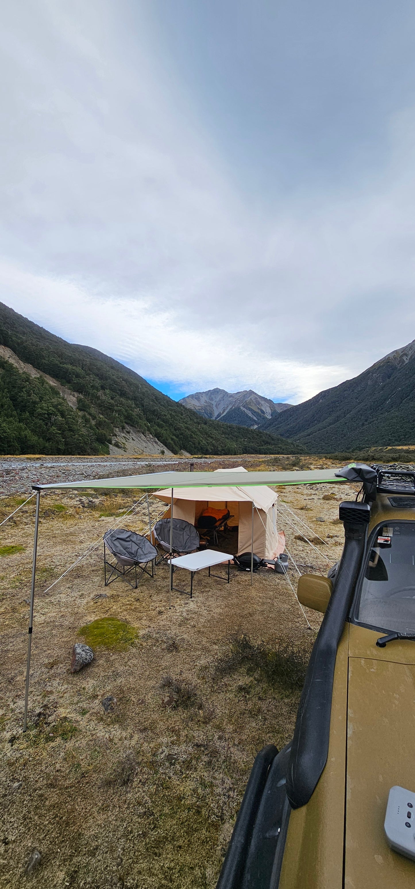 Canvas expedition tent & fire COMBO