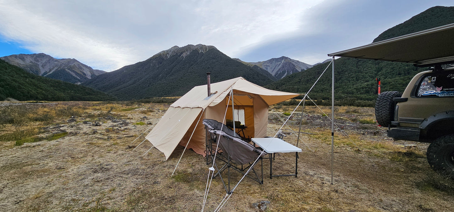 Canvas expedition tent & fire COMBO