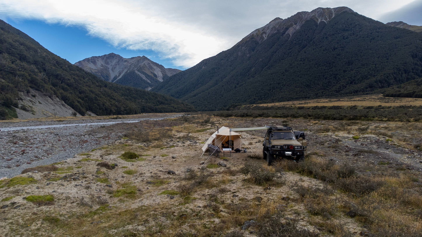 Canvas expedition tent & fire COMBO