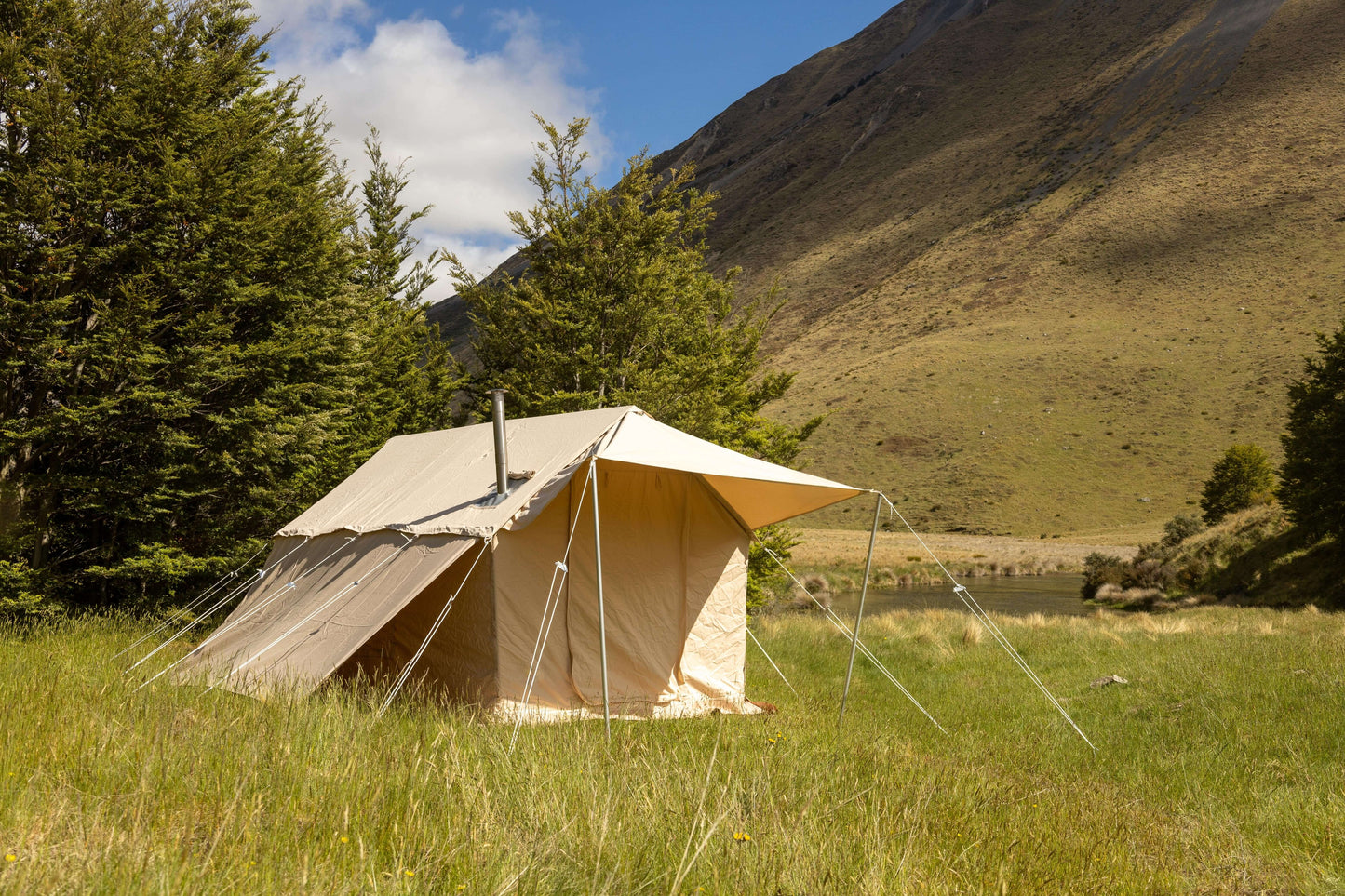 Camping Tent & Rain Fire