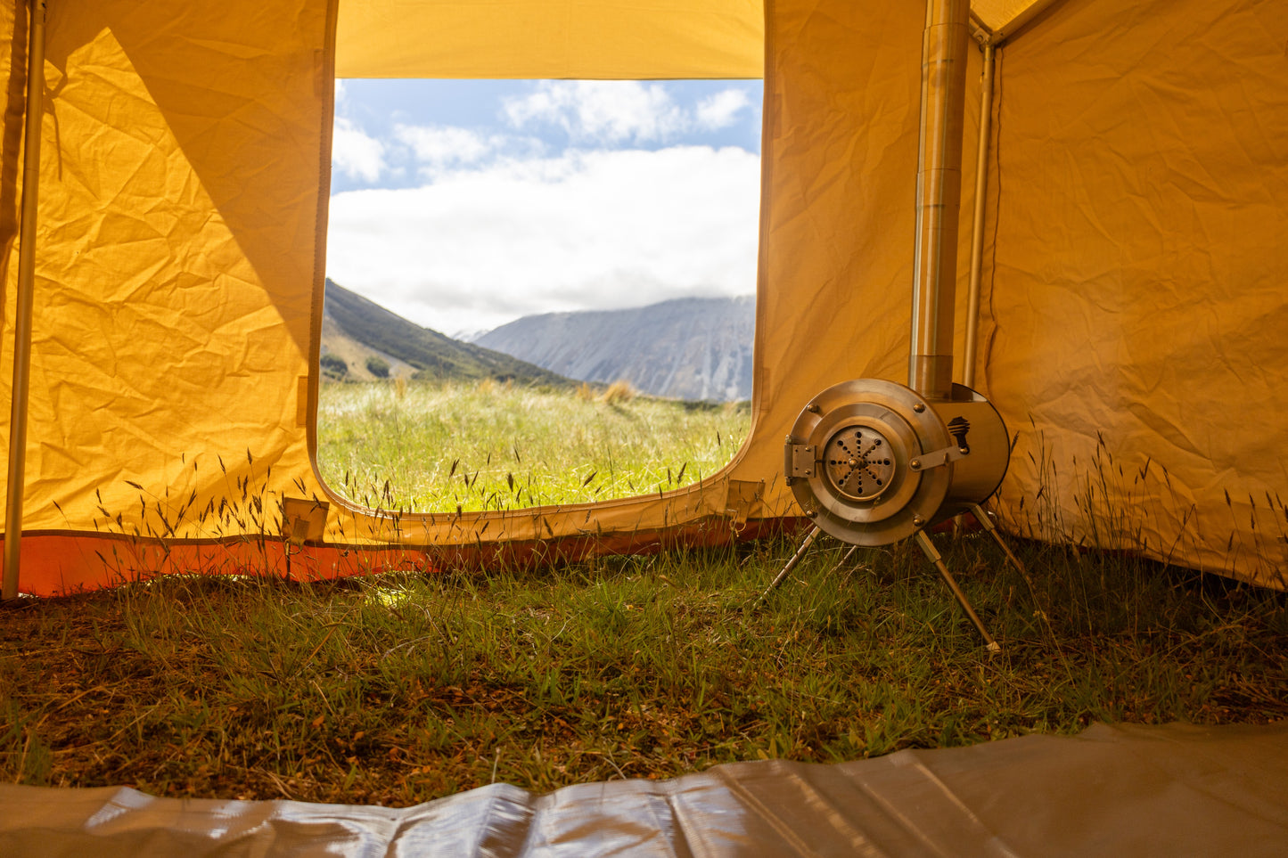 Camping Tent & Rain Fire