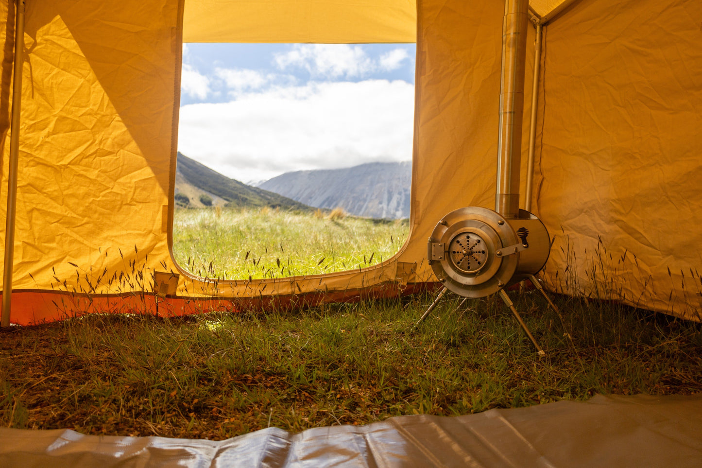 Camping Tent & Rain Fire