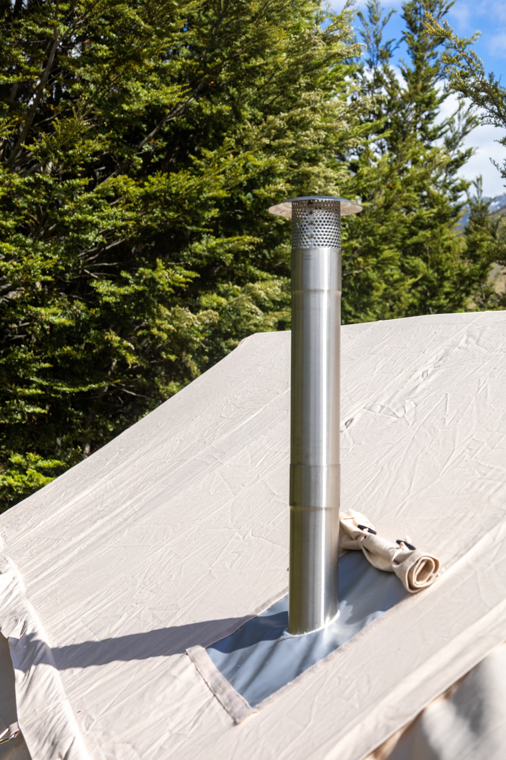 Camping Tent & Rain Fire 